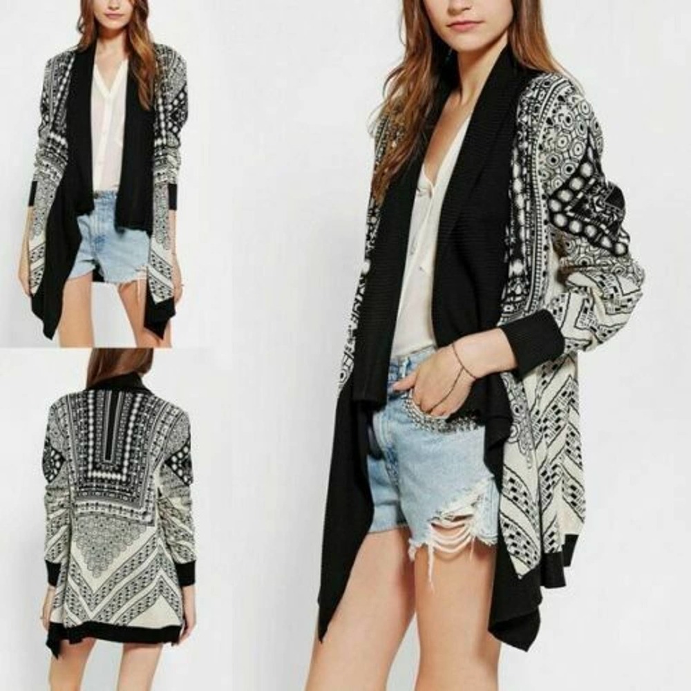 STARING AT STARS Urban Outfitters Intarsia Drape Cardigan
